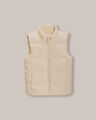 Chaleco Acolchado Crema,CREMA
